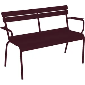 Banc de jardin LUXEMBOURG 2 places - B9 cerise noire FermobVendu parmade-in-design