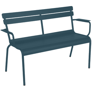 Banc de jardin LUXEMBOURG 2 places - 21 bleu acapulco Fermob
