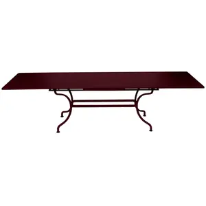 Table Rectangulaire à Rallonges 200/300 x 100 cm Romane en Acier FERMOB  Métal