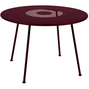 Table Ronde Ø110 cm Lorette en Acier FERMOB  Métal pas cher