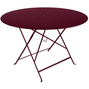 Table pliante BISTRO ronde - B9 cerise noire - Ø 117 cm Fermob pas cher