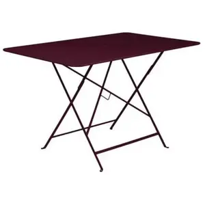 Table Rectangulaire Pliante 117 x 77 cm Bistro en Acier FERMOB Métal pas cher