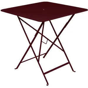 Table pliante BISTRO carrée - B9 cerise noire - 71 x 71 cm Fermob pas cher