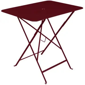 Table Rectangulaire Pliante 77 x 57 cm Bistro en Acier FERMOB  Métal pas cher
