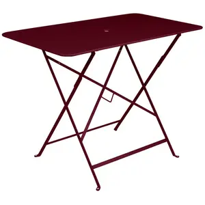Table Rectangulaire Pliante 97 x 57 cm Bistro en Acier FERMOB Métal pas cher