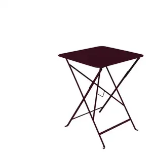 Table Carrée Pliante 57 x 57 cm Bistro en Acier FERMOB Métal pas cher