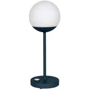 Lampe de table MOOON! H 41 cm MAX - 21 bleu acapulco Fermob pas cher