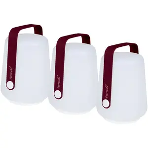 Fermob BALAD-Lot de 3 Lampes nomades LED d'extérieur H12cm