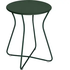 Table Basse Ronde Hauteur 45 cm Cocotte en Acier FERMOB Métal pas cher