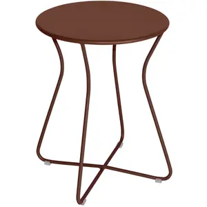 Table Basse Ronde Hauteur 45 cm Cocotte en Acier FERMOB  Métal