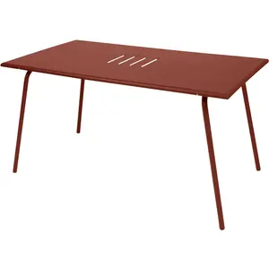 Fermob - Table rectangulaire Monceau - Marron - Acier peint - Designer... pas cher