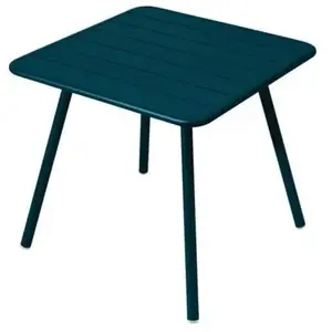 Fermob Table 4 Pieds 80x80 Luxembourg Bleu Acapulco pas cher