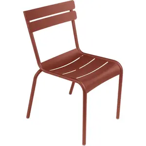 Fermob - Chaise empilable Luxembourg - Marron - Aluminium laqué - Desi... pas cher