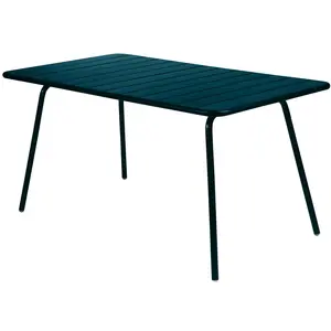Fermob Table 143x80 Luxembourg Bleu Acapulco pas cher