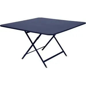 Table Carrée Pliante 128 x 128 cm Caractère en Acier FERMOB  Métal pas cher