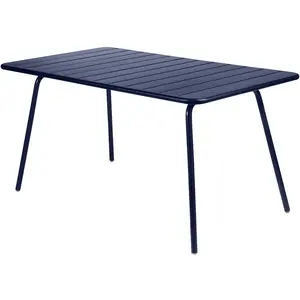 Table LUXEMBOURG - 143 x 80 cm - 92 bleu abysse Fermob pas cher