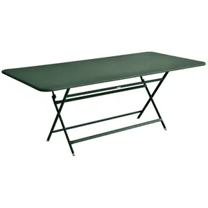Table Rectangulaire Pliante 190 x 90 cm Caractère en Acier FERMOB  Métal pas cher