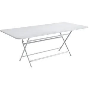 Table Rectangulaire Pliante 190 x 90 cm Caractère en Acier FERMOB  Métal