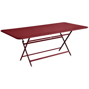 Table pliante CARACTÈRE - 43 piment - 190 x 90 cm Fermob pas cher