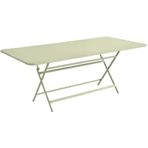 Table pliante CARACTÈRE - 65 vert tilleul - 190 x 90 cm Fermob pas cher