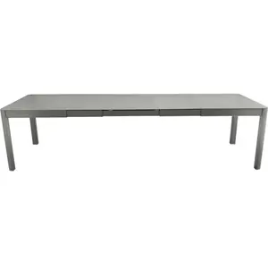 Table Rectangulaire Extensible 149/299 x 100 cm Ribambelle en Aluminium FERMOB  Métal pas cher