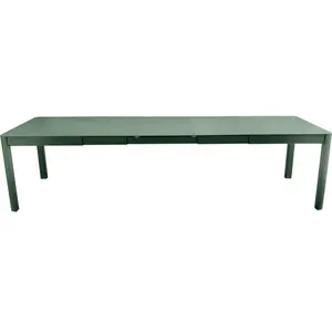 Table Rectangulaire Extensible 149/299 x 100 cm Ribambelle en Aluminium FERMOB  Métal pas cher
