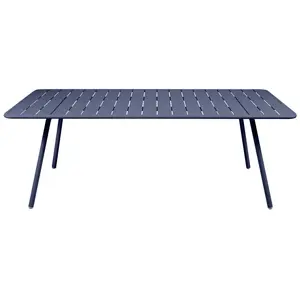 Fermob Table 207x100 Luxembourg Bleu Abysse pas cher