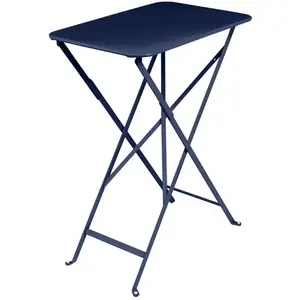 Table Rectangulaire Pliante 57 x 37 cm Bistro en Acier FERMOB  Métal pas cher