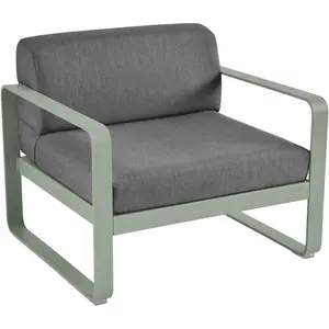 Fauteuil BELLEVIE - gris graphite - 82 cactus mat Fermob pas cher