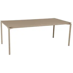 Table Rectangulaire 195 x 95 cm Calvi en Aluminium FERMOB Métal pas cher