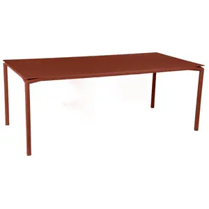 Table Rectangulaire 195 x 95 cm Calvi en Aluminium FERMOB Métal pas cher