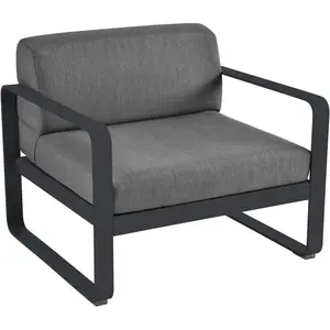 Fauteuil BELLEVIE - 47 anthracite mat - gris graphite Fermob pas cher