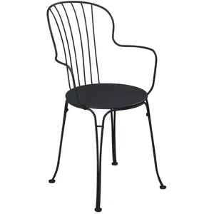 Lot de 2 Fauteuils Empilables Opéra+ en Acier FERMOB Métal pas cher
