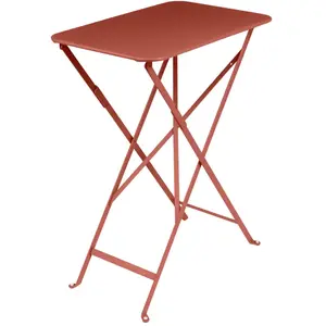 Table Rectangulaire Pliante 57 x 37 cm Bistro en Acier FERMOB  Métal pas cher