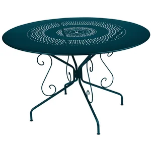 Fermob Table de jardin Montmartre - Acier - Bleu Acapulco - 6 personnes