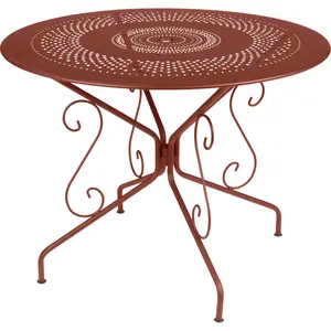 Table Ronde Ø96 cm Montmartre en Acier FERMOB  Métal pas cher