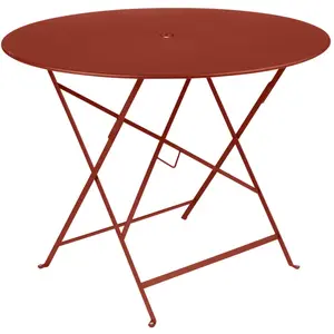 Table pliante BISTRO ronde - Ø 96 cm - 20 ocre rouge Fermob pas cher