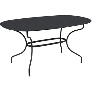 Table Ovale 160 x 90 cm Opéra+ en Acier FERMOB  Métal pas cher