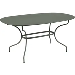 Table Ovale 160 x 90 cm Opéra+ en Acier FERMOB  Métal pas cher