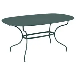 Table Ovale 160 x 90 cm Opéra+ en Acier FERMOB  Métal pas cher