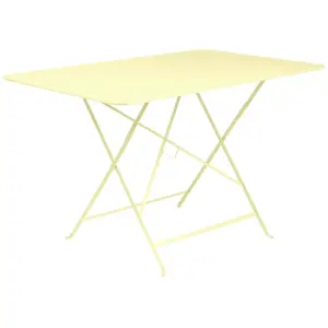 Table Rectangulaire Pliante 117 x 77 cm Bistro en Acier FERMOB Métal pas cher