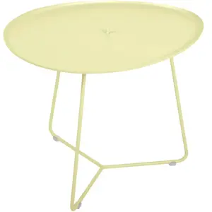 Table Basse Plateau Amovible Cocotte en Acier et Aluminium FERMOB Métal pas cher