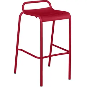 Tabouret de Bar LUXEMBOURG - 43 piment Fermob pas cher