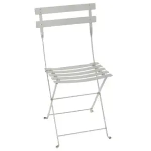 Chaise de jardin pliante Fermob Bistro en métal - Coloris gris argile ... pas cher
