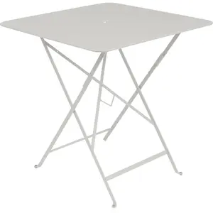 Table jardin Bistro carrée pliante - gris argile - 71 x 71 cm Fermob pas cher