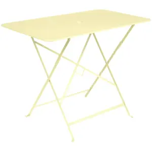 Table Rectangulaire Pliante 97 x 57 cm Bistro en Acier FERMOB  Métal pas cher
