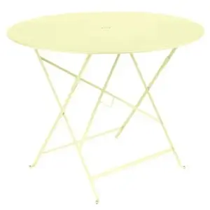 Table Ronde Pliante Ø96 cm Bistro en Acier FERMOB Métal pas cher