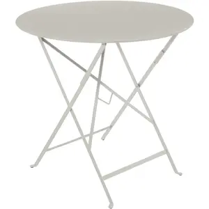Fermob - Table ronde Bistro - Gris - Acier laqué - Designer Studio Fermob pas cher