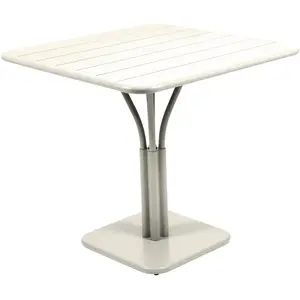 Fermob - Table carrée Luxembourg - Gris - Aluminium laqué - Designer Frédéric Sofia pas cher
