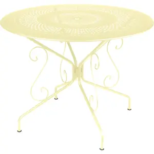 Table Ronde Ø96 cm Montmartre en Acier FERMOB  Métal pas cher